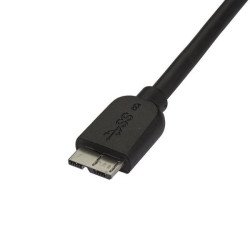 Cable micro USB 3.0 (5Gbps) delgado de 2m, Extremo Secundario: 1 x 10-pin Micro USB 3.0 Type B, Male, 5Gbit/s, Apantallado