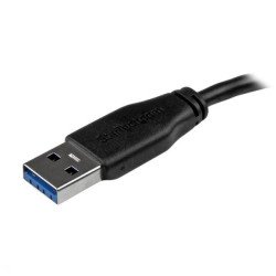 Cable micro USB 3.0 (5Gbps) delgado de 2m, Extremo Secundario: 1 x 10-pin Micro USB 3.0 Type B, Male, 5Gbit/s, Apantallado