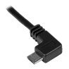 Cable de 0.5m Micro USB Acodado a la Izquierda para Carga y Sinc