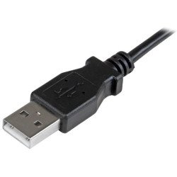 Cable de 0.5m Micro USB Acodado a la Derecha para Carga y Sinc