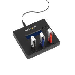 Clonador Autónomo 1:2 para Memorias USB, Copiador, Copia Sector por Sector de Sistema y Ficheros, 1.5 GB/min, LCD