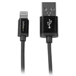 Cable Lightning a USB de 1m, Cable de Carga Rápida y Sincronización para iPhone/iPad/iPod, Negro, Cable for iPod, iPad, iPhon