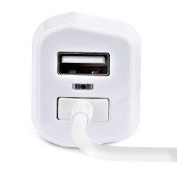 Cable en Espiral Lightning Cargador de Coche, Cable de 1m en Espiral
