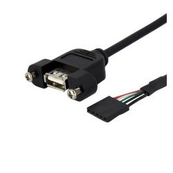 Cable de 0.9m USB 2.0 para Montaje en Panel conexión a Placa Madre