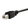 Cable USB de Montaje en Panel USB B a USB B de 30cm, Hembra a Macho, Extremo Secundario: 1 x USB 2.0 Type B, Female