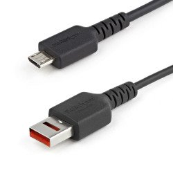 Cable de Carga de 1m con Seguridad, Cable Adaptador USB a Micro USB de Sólo Carga con Bloqueo de Datos para Teléfono/Tablet