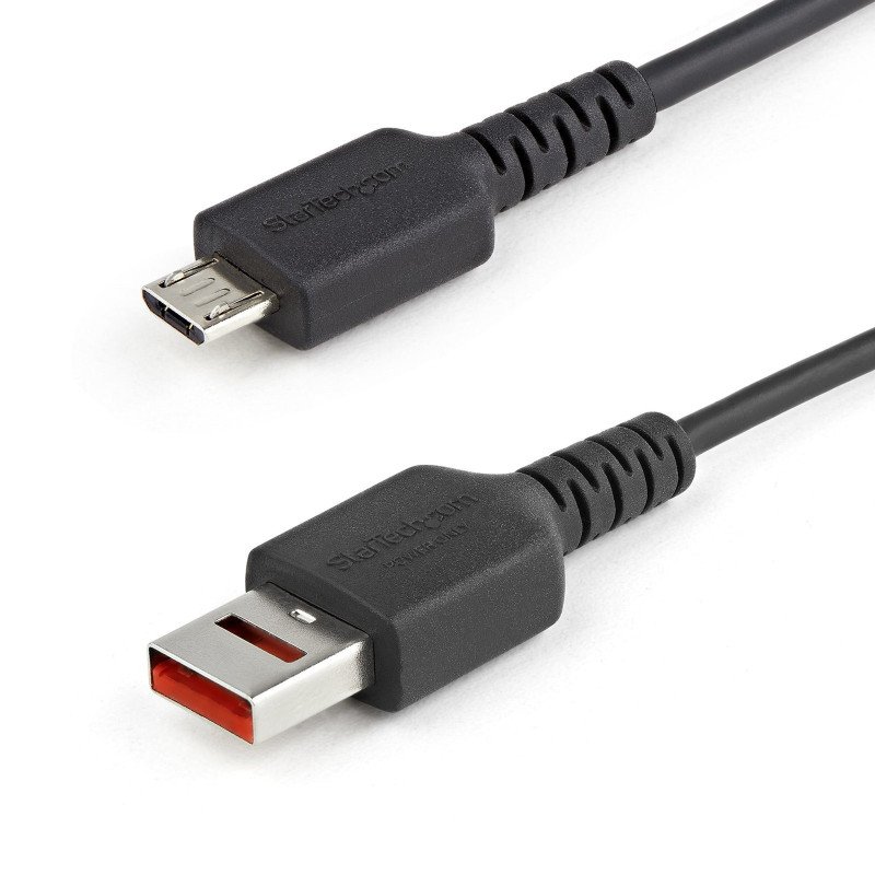 Cable de Carga de 1m con Seguridad, Cable Adaptador USB a Micro USB de Sólo Carga con Bloqueo de Datos para Teléfono/Tablet