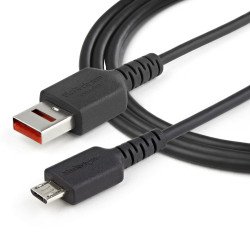 Cable de Carga de 1m con Seguridad, Cable Adaptador USB a Micro USB de Sólo Carga con Bloqueo de Datos para Teléfono/Tablet