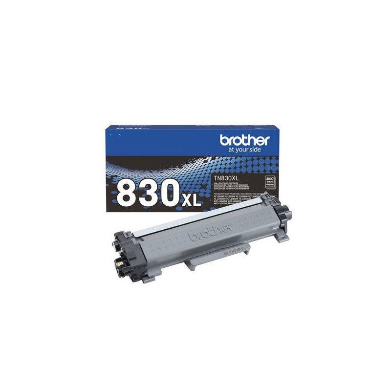 Tóner Brother TN830XL negro, rendimiento aproximado 3,000 páginas Tóner Brother TN830XL negro, rendimiento aproximado 3,000 páginas