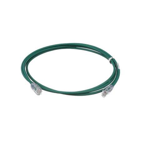 Cable de Parcheo UTP Cat6A, CM/LSZH, Diámetro Reducido (28AWG), Color Verde, 5ft