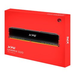 Memoria Adata UDIMM DDR4 8GB PC4-25600 3200MHz CL16 1.35v XPG gammix d20 negro con disipador PC, gamer, alto rendimiento