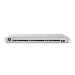 UniFi Switch Empresarial Capa 3 de 24 puertos PoE 802.3af/at (12 puertos 2.5G y 12 puertos 1G) + 2 puertos 1/10G SFP+, 400W, pan