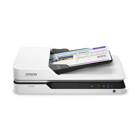 Scanner Epson WorkForce DS-1630, 25 ppm, 10 ipm, 1200 DPI, 48 bits, cama plana, USB, ADF, dúplex