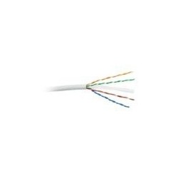 Bobina de cable UTP 305 m. De cobre, netkey, reelex, gris, categoría 6 (24 AWG), 1000mbps, PVC (cm), de 4 pares