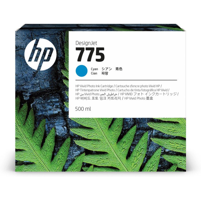 Cartucho de tinta cian HP 775 para DesignJet Z6 Pro, Rendimiento estándar, 500 ml
