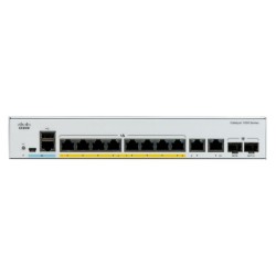 Switch Cisco Catalyst 1000 8 puertos 10, 100, 1000 gigabit Poe ports and 67w Poe budget, 2x1g SFP and rj-45 combo uplinks