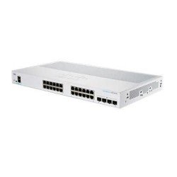 Switch CISCO CBS250-24FP-4G-NA - Blanco, 24, Smartnet se vende por separado.