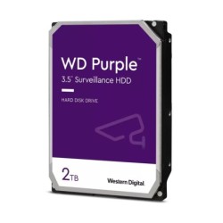 Disco duro interno WD Purple 2tb 3.5 escritorio SATA3 6gb, s 64mb 5400rpm 24x7 dvr NVR 1-8 bahías 1-64 cámaras