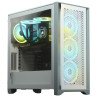 Gabinete Corsair 4000d airflow blanco media torre TG ATX 2 fan