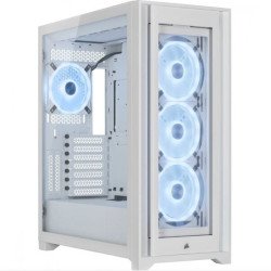 Gabinete Corsair icue 5000x RGB ql edición media torre blanco TG