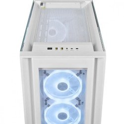 Gabinete Corsair icue 5000x RGB ql edición media torre blanco TG