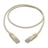 Cable Patch de Red Moldeado Snagless Cat5 Cat5e UTP RJ45 M/M Blanco de 0.91 m [3 pies] - Categoría 5 - 350 MHz/1 Gbps - 0.91 met