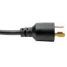 Cable de Alimentación, C19 a NEMA L6-20 - Servicio Pesado, 20A, 250V, 12 AWG, 4.27 m [14 pies], Negro - NEMA L6-20P / IEC 60320