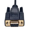 Cable de Módem Nulo Serial DB9 Serial (DB9 a DB25 H/M), 2 m [6 pies] - Los cables y adaptadores de módem nulo conectan dos dispo