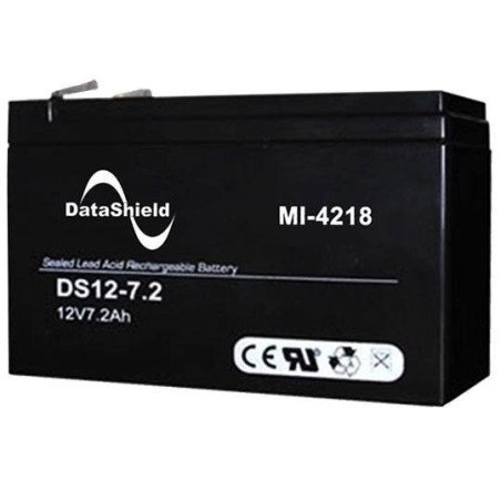 MI-4218 DataShield. Batería recargable sellada. 12 Volts, 7.2 aH.