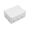 Gabinete Derivación de Plástico (140 X 190 X 76 mm) con 10 Glándulas de Goma