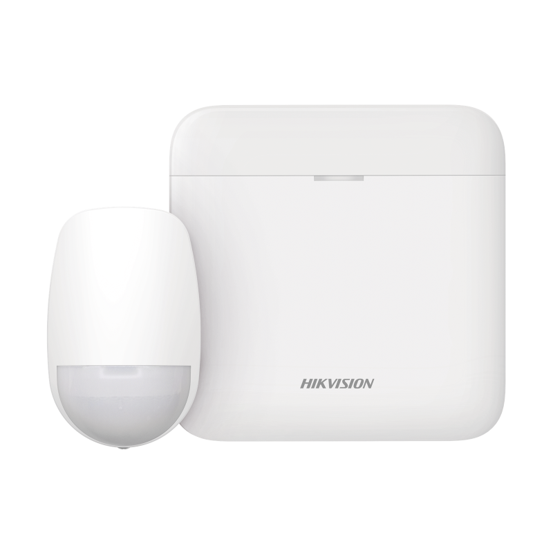 (AX PRO) KIT de Alarma AX PRO, Incluye: 1 Hub con batería de respaldo, 1 Sensor PIR, Wi-Fi, Compatible con Hik-Connect P2P