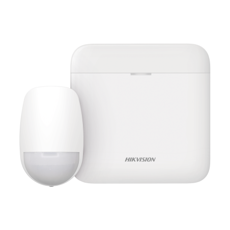 (AX PRO) KIT de Alarma AX PRO, Incluye: 1 Hub con batería de respaldo, 1 Sensor PIR, Wi-Fi, Compatible con Hik-Connect P2P