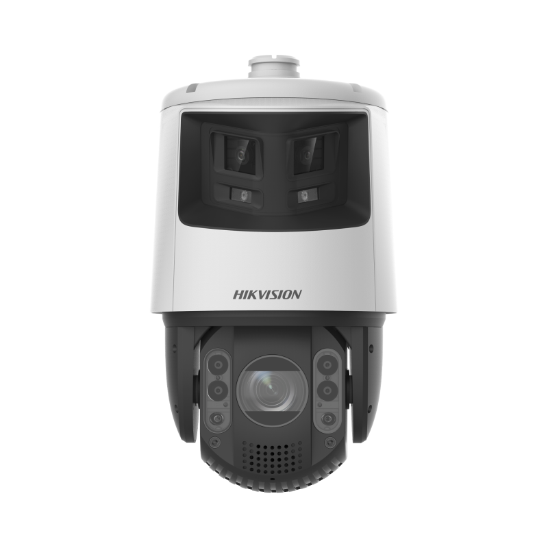 Cámara PTZ IP 4 Megapixel con Cámara Panorámica 6 Megapixel [TandemVu], 25X Zoom, 200 mts IR, 30 mts Luz Blanca, ACUSENSE, IP66,