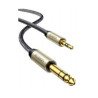 Cable Audio Hi-Fi Estéreo 3.5mm (1/8") TRS a 6.35mm (1/4") TS, 5