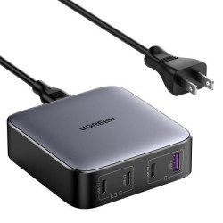 Cargador de Escritorio de 100W, 4 Puertos de Carga Rápida, 3 USB-C