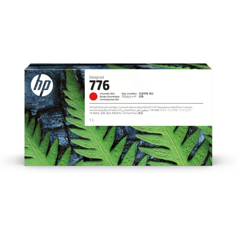 Cartucho de tinta HP 776 de 1 litro, Alto rendimiento (XL), Rojo, 1000 ml, 1 pieza