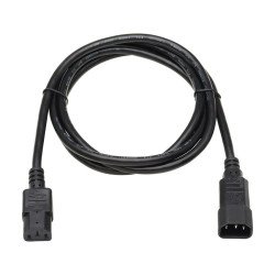 Cable de Alimentación para PDU, C13 a C14 - 13A, 250V, 16 AWG, 1.83 m [6 pies], Negro - Para Unidad de distribución eléctrica, U