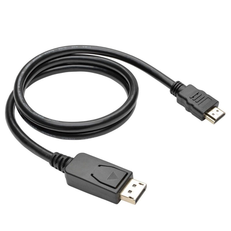 Cable Adaptador DisplayPort 1.2 a HDMI, DP con broches a HDMI (M/M), UHD 4K, 91.4 cm [3 pies] - El Cable Adaptador DisplayPort a