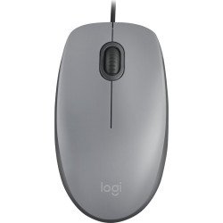 Mouse Logitech M110, Ambidiestro, Óptico, USB tipo A, 1000 DPI, Gris