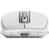 Mouse Logitech MX Anywhere 3S, Diestro, Laser, RF inalámbrico + bluetooth, 8000 DPI, Gris, Blanco
