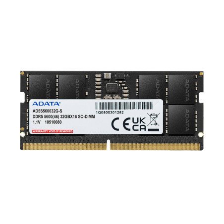 Memoria RAM ADATA - DDR5 8GB SODIMM 5600MHz. AD5S56008G-S