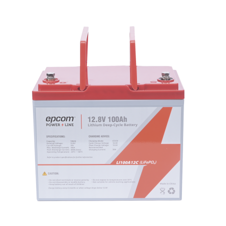 Batería de litio ciclo profundo 12.8 VCC 100ah (lifepo4) máximo 100 a de descarga