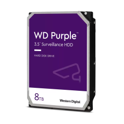 Disco duro interno WD purple 8 TB 3.5 escritorio SATA3 6gb/s 256mb 24x7 dvr NVR 1-16 bahías 1-64 cámaras
