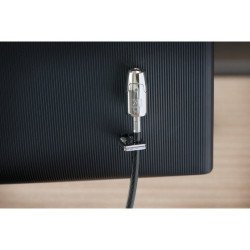 Cable de Bloqueo Para Computadora de escritorio, Portátil, Monitor, 2.44m, Bloqueo por Llaves Maestras, Acero al carbono, Plá