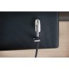 Cable de Bloqueo Para Computadora de escritorio, Portátil, Monitor, 2.44m, Bloqueo por Llaves Maestras, Acero al carbono, Plá