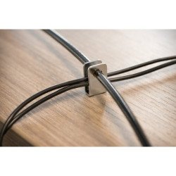 Cable de Bloqueo Para Computadora de escritorio, Portátil, Monitor, 2.44m, Bloqueo por Llaves Maestras, Acero al carbono, Plá
