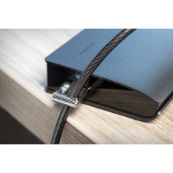 Cable de Bloqueo Para Computadora de escritorio, Portátil, Monitor, 2.44m, Bloqueo por Llaves Maestras, Acero al carbono, Plá