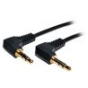 Cable de Audio Mini Estéreo de 3.5 mm, Con Dos Enchufes en Ángulo Recto (M/M), 0.3 m [1 pie]