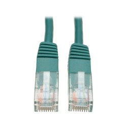 Cable Ethernet (UTP) Moldeado Cat5e 350 MHz (RJ45 M/M), PoE, Verde, 91 cm [3 pies], El cable de empalme verde de Categoría 5e