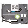 Cinta para etiquetadora, Brother TZE251, Negro sobre blanco, TZe, Blanco, 2,4 cm, 8 m